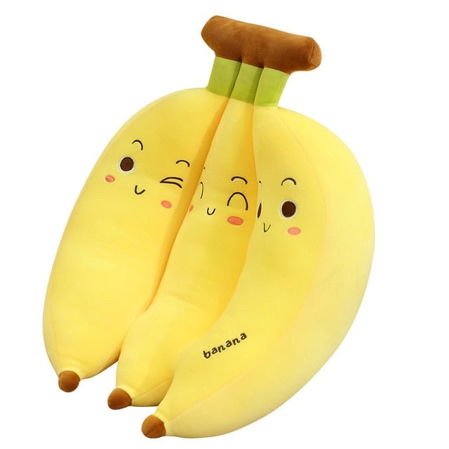 Plushie Jumbo Cartoon Bunch of Three Bananas, 1.1-2.3' | 35-70 cm plush toy – – – Image 1 | Plushie Produce