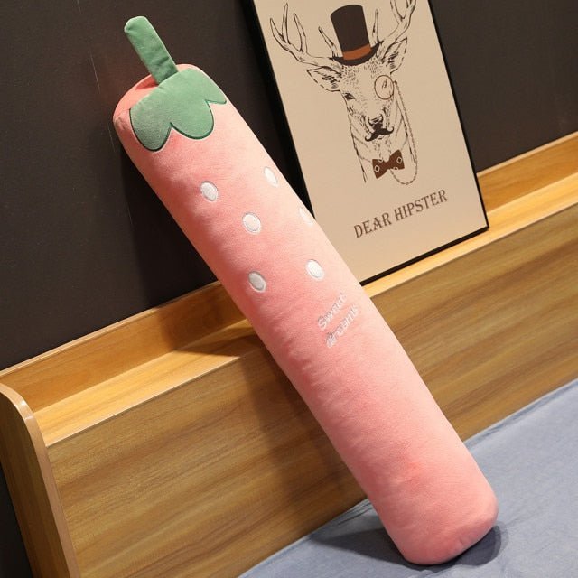 Plushie Strawberry Body Pillow, 2-5.2' | 60-160 cm plush toy – – Strawberry – Image 1 | Plushie Produce