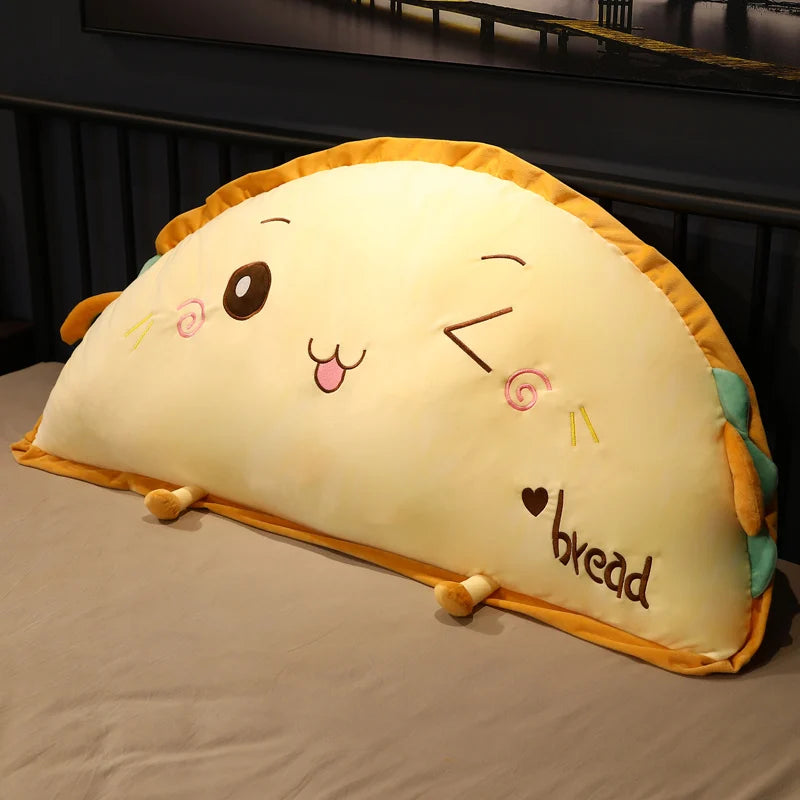 Giant Semicircle Toast Bread Plush Pillow, 20-37" | 51-95 cm