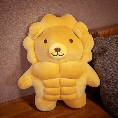 Bread as a Muscular Animal Plushie, 12-28 in | 30-70 cm