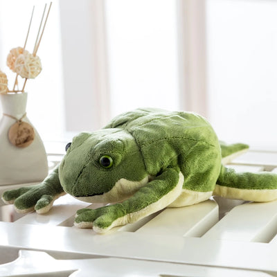 Grenouille réaliste en peluche, 13-23" | 33-58 cm