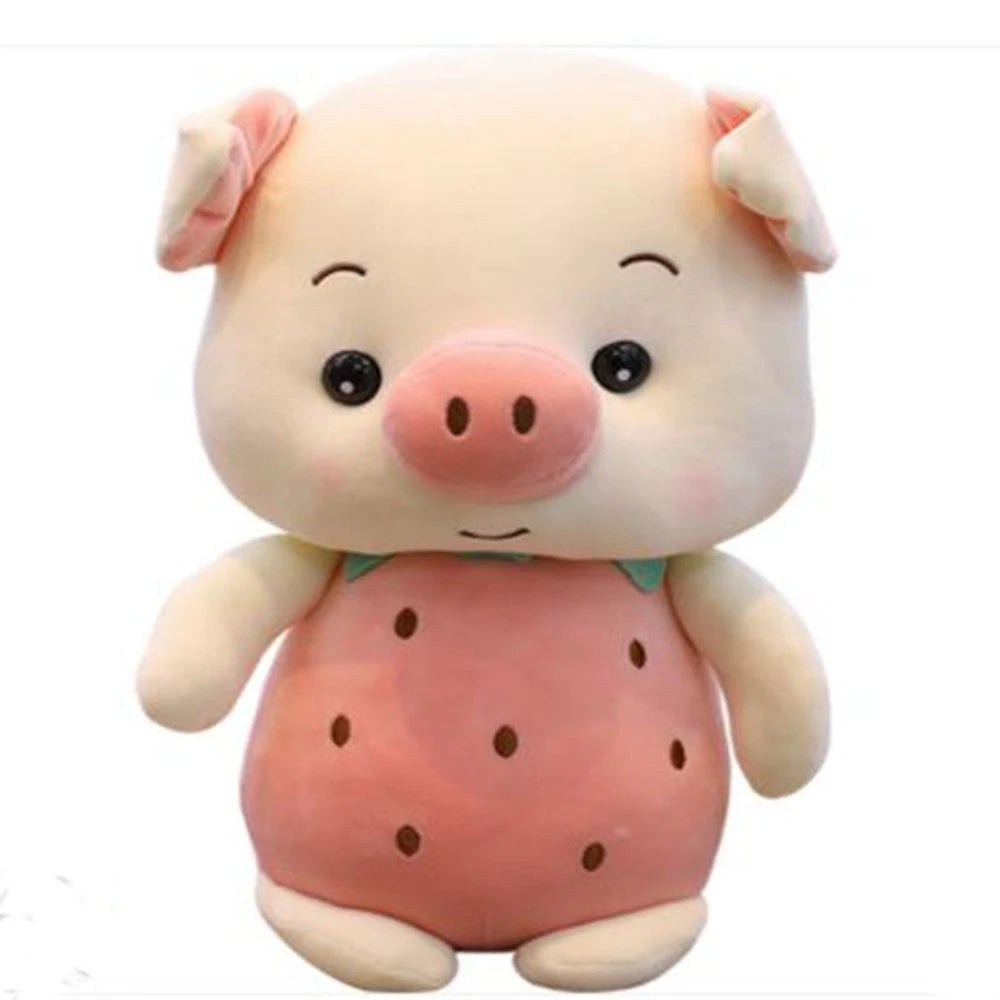 Peluche Cochon & Lapin dans une Fraise ou un Ananas, 9-13"| 32-40 cm
