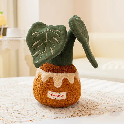 Sunflower Potted Plush Doll – Scented Artificial Plant, 4-12" | 10-30 cm