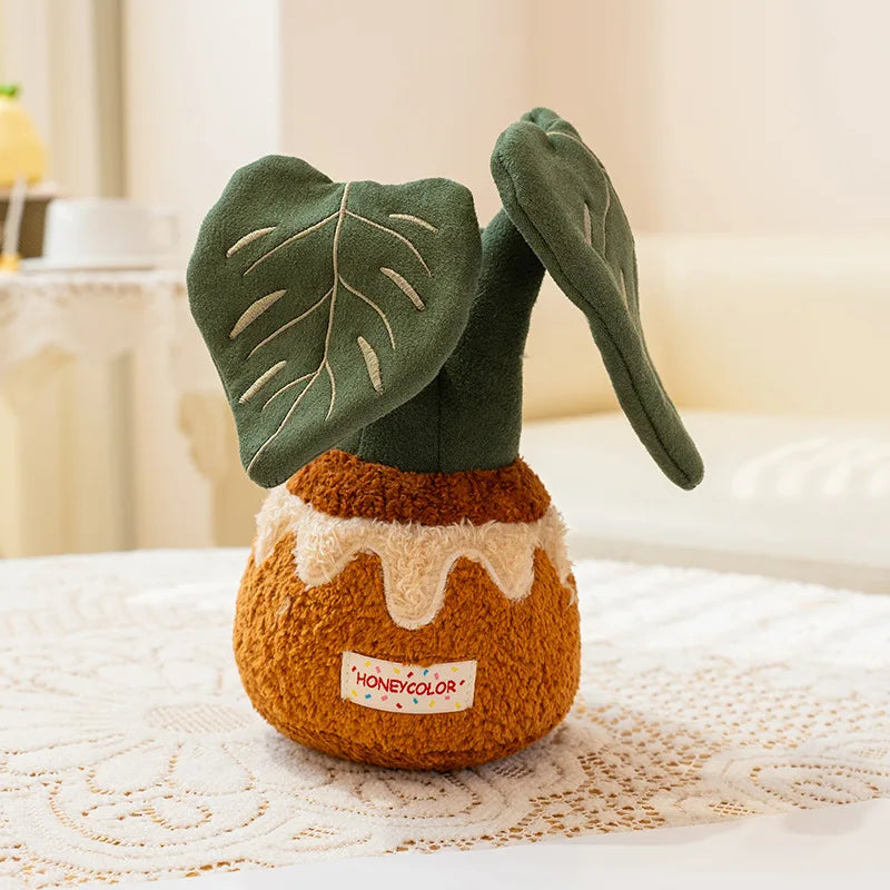 Sunflower Potted Plush Doll – Scented Artificial Plant, 4-12" | 10-30 cm