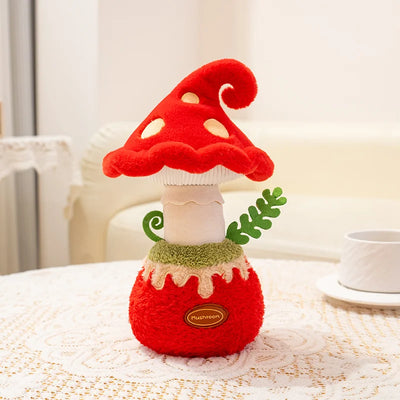 Cute Potted Mushroom Plush Toy, 8" | 20 cm – Three Color Options