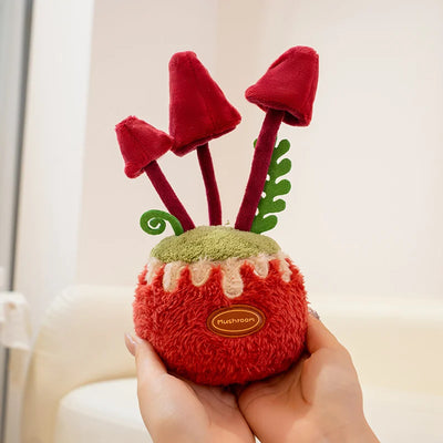 Cute Potted Mushroom Plush Toy, 8" | 20 cm – Three Color Options