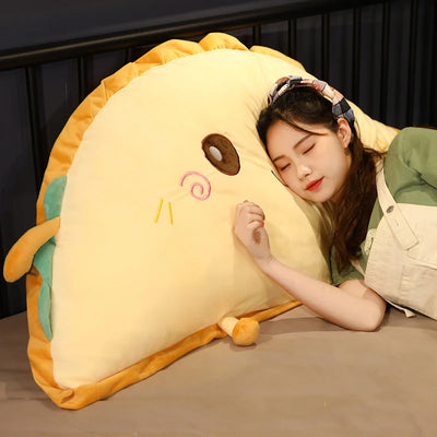Giant Semicircle Toast Bread Plush Pillow, 20-37" | 51-95 cm