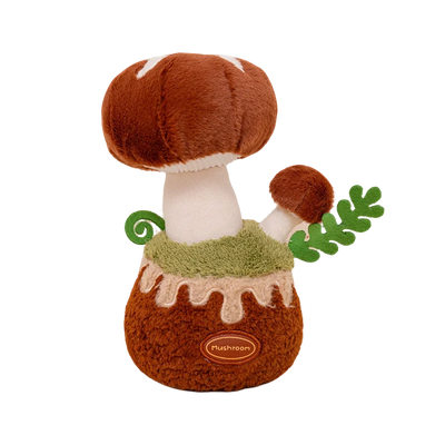 Cute Potted Mushroom Plush Toy, 8" | 20 cm – Three Color Options