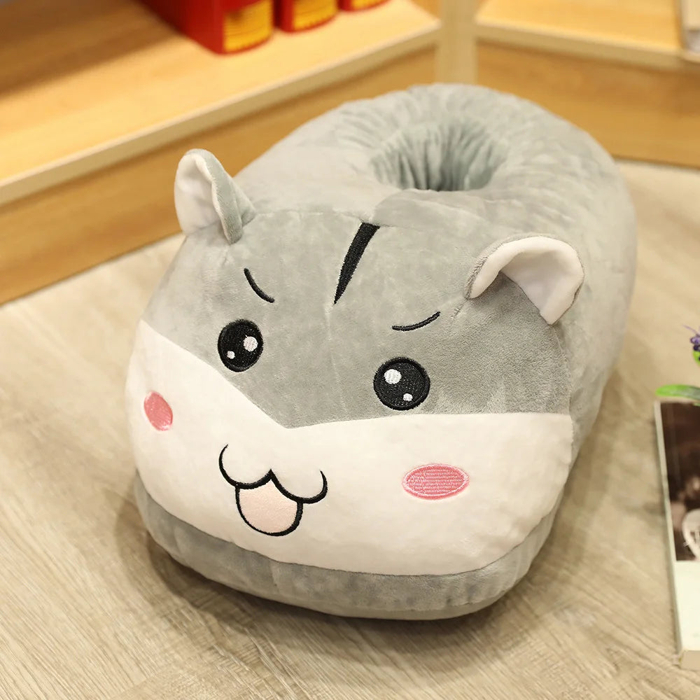 Cartoon Animal & Plant Floor Slippers | Cozy Oversized Foot Warmers