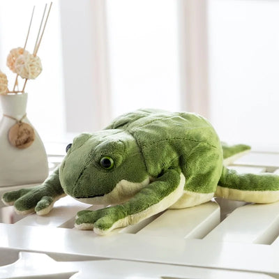 Grenouille réaliste en peluche, 13-23" | 33-58 cm