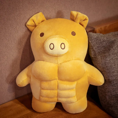 Bread as a Muscular Animal Plushie, 12-28 in | 30-70 cm