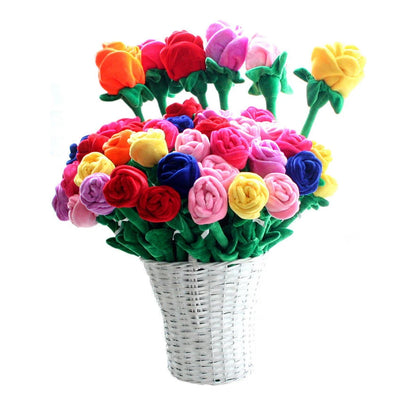 Plushie Stemmed Flowers, Nine Colors, 12-16" | 30-40 cm