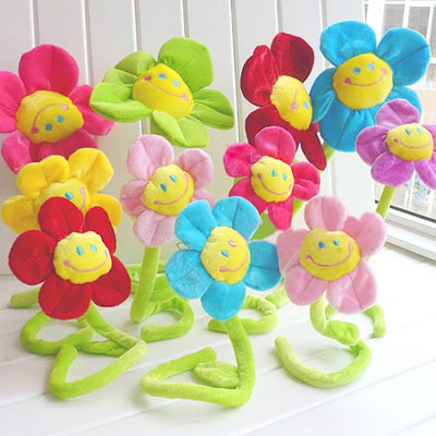 Plushie Stemmed Flowers, Nine Colors, 12-16" | 30-40 cm
