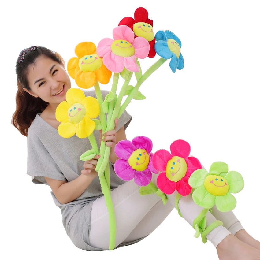 Plushie Stemmed Flowers, Nine Colors, 12-16" | 30-40 cm
