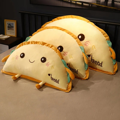 Giant Semicircle Toast Bread Plush Pillow, 20-37" | 51-95 cm