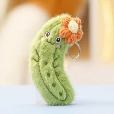 Kawaii Vegetable Plush Toy Keychain | Cute Food Pendant for Bags & Keys