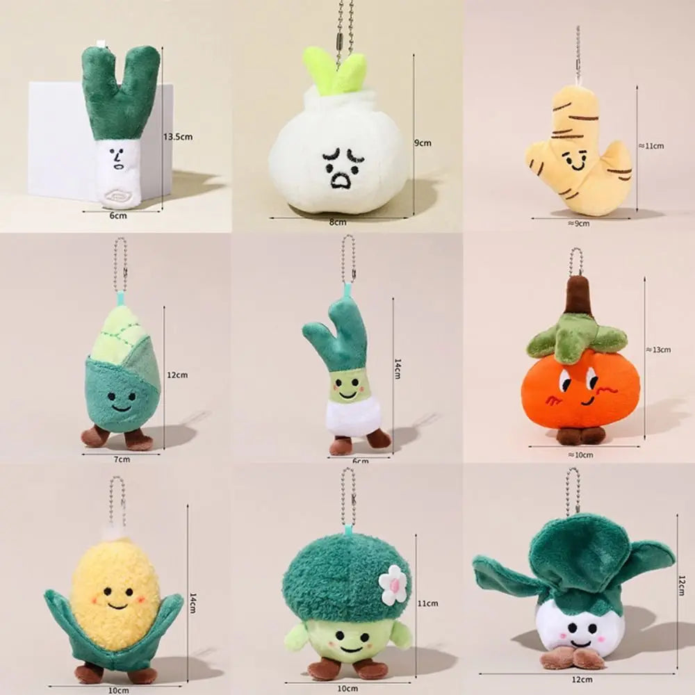 Plushie Cartoon Food Keychain, 20 Varieties