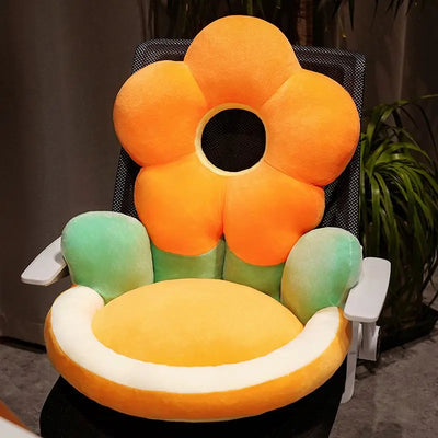 Cojín de Asiento de Peluche en Forma de Flor, 19"-22" | 50-55 centímetros