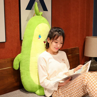 Giant Avocado Plushie – Oversized Fruit Pillow, 20-43" | 50-110 cm