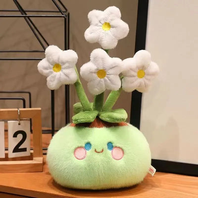 Cherry Blossom Potted Plush | Kawaii Stuffed Sakura Flower Decor
