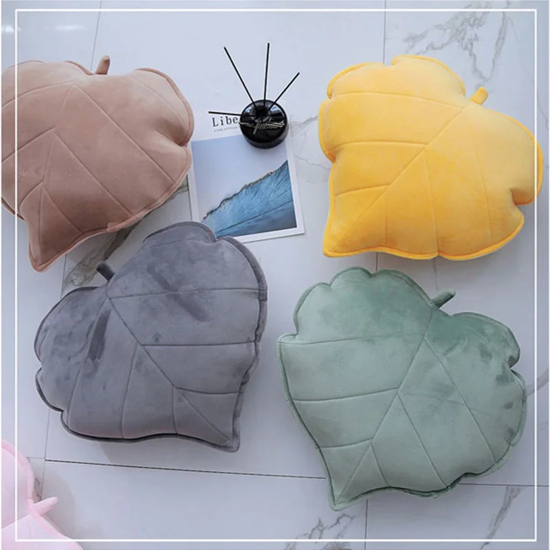 Plushie Large Realistic Leaf Throw Pillow, 11 Colors, 5-20" | 13-50 cm