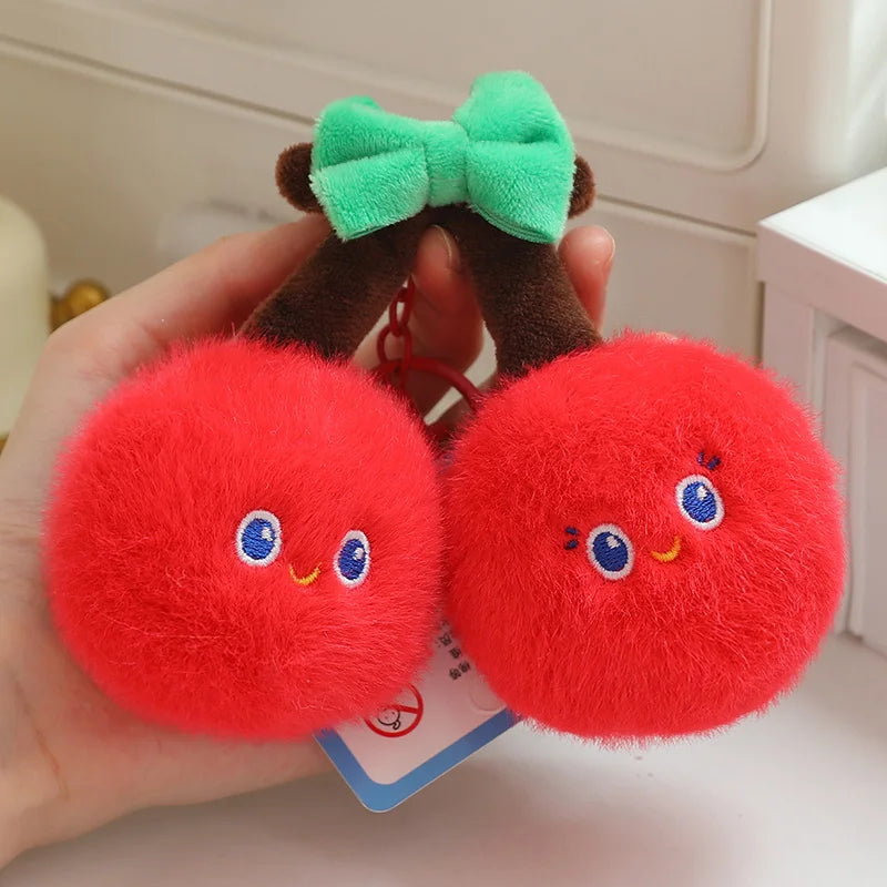 Simulation Fruits & Vegetables Plush Pendant Set | 18 Styles, 9 cm Each