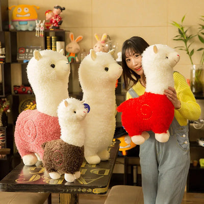 Animal de peluche Alpaca Adorable, Seis Colores, 10" | 25 centímetros