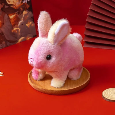 Tie-Dye Electric Bunny Plushie, 4" | 10 cm