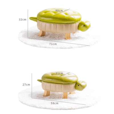 Puff in Ecopelle Turtle Time - Cinque Colori