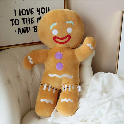 Gran Peluche de Galleta de Jengibre con Bastón de Caramelo, 17-24" | 42-60 centímetros