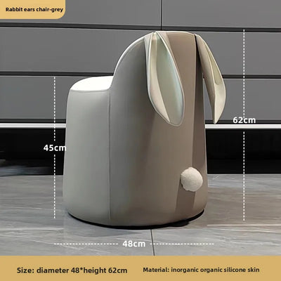 Sedia in Ecopelle a Forma di Coniglio, Otto Colori