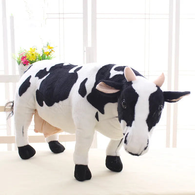 Plushie Jumbo Lifelike Dairy Cow | realistic stuffed animal