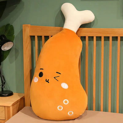 Giant Chicken Leg Drumstick Plush Pillow, 20-39" | 50-100 cm