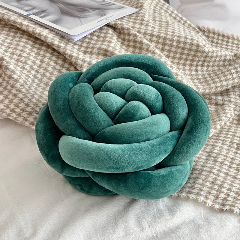 Rose Knot Plushie Throw Pillow, Seven Colors, 7-11" | 17-28 cm 🌹