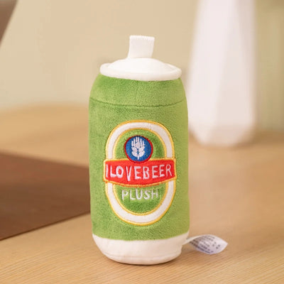 Kawaii Humanoid Drink Plush Toys | Beer Bottle, Can, Barrel & Glass Stuffed Set