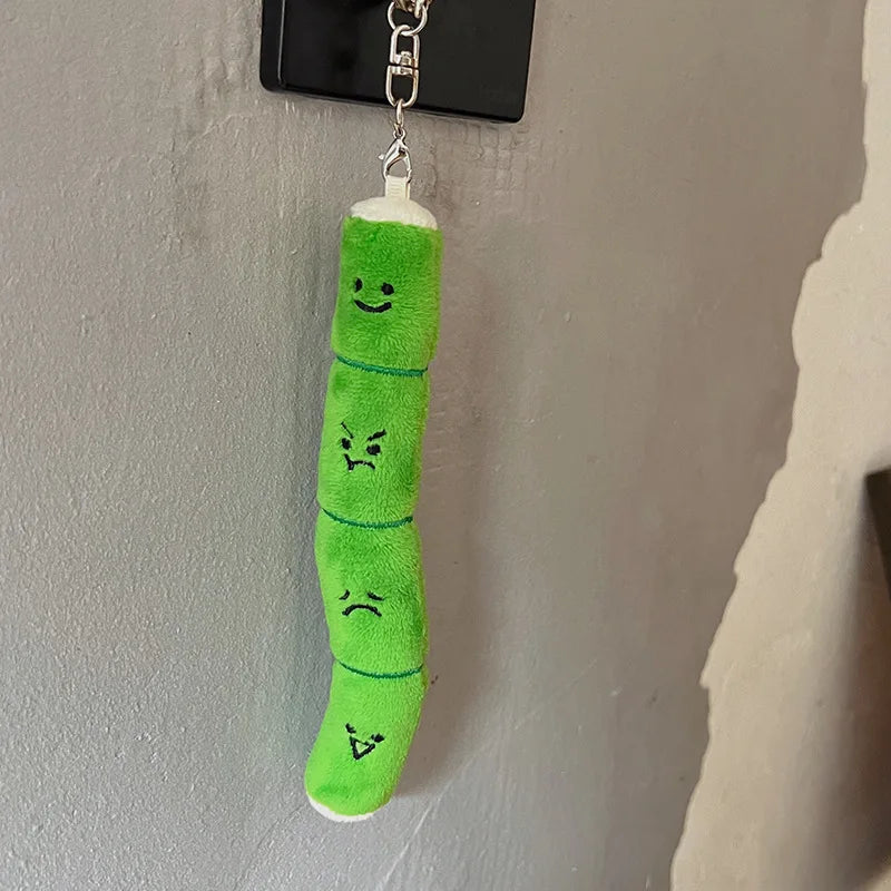 Bamboo Plush Keychain Pendant – Lucky Backpack Decoration