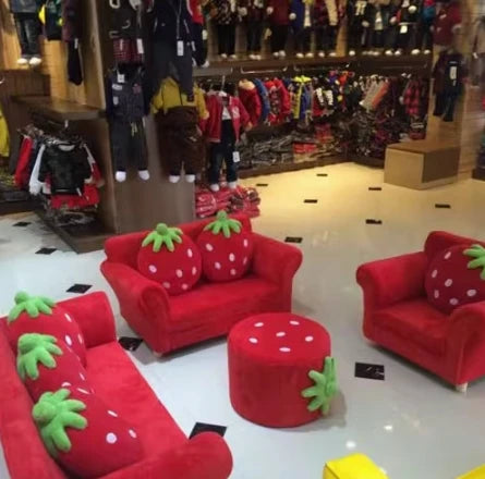 Conjunto de Sofás para Niños Sueño de Fresa - Cuatro Colores