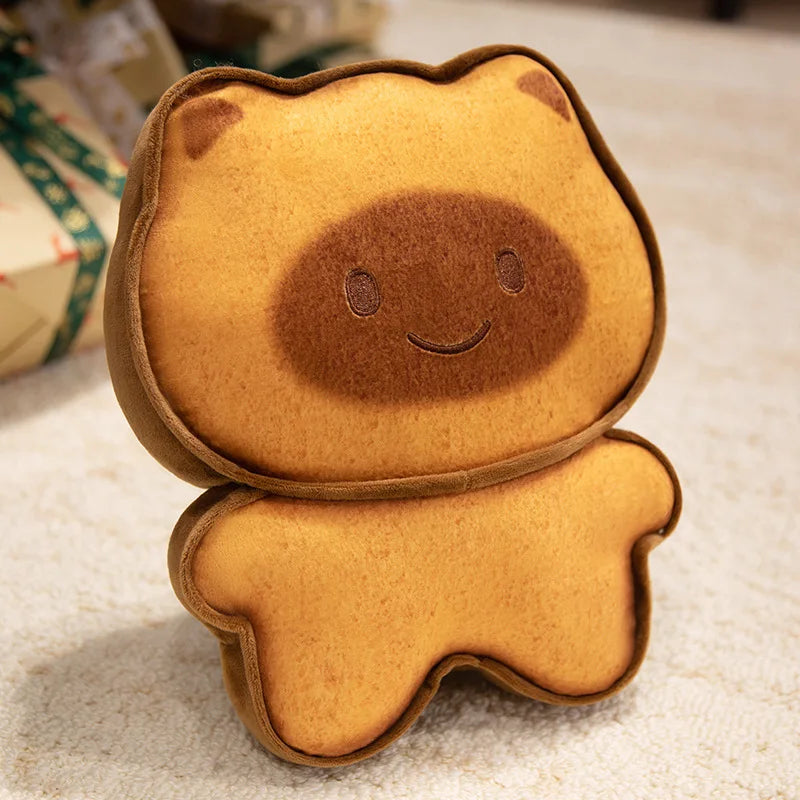 Capybara Bread & Toast Plush Pillow Cushion, 7-20" | 17-50 cm