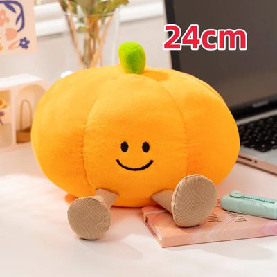 Halloween Pumpkin Ghost Plush Toy – Holiday Stuffed Plant Pillow