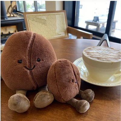 Coffee Bean Plushie, 5-8" | 13-21 cm
