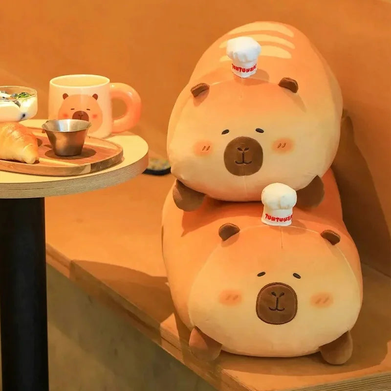 Peluche Jumbo de Pan de Capibara, 22-37" | 55-95 centímetros