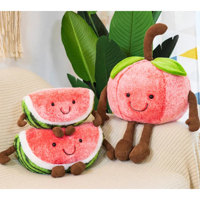 Jouet en peluche en forme de quartier de pastèque cartoon, 11-16" | 28-40 cm