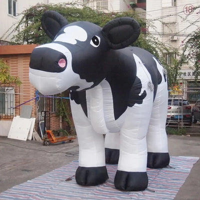 Vaca Inflable de Pie Realista – Decoración de Animal a Tamaño Real Personalizable