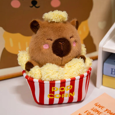 Puffed Rice Capybara Plush Toy – Kawaii Stuffed Animal Decor
