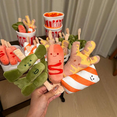 Bowl of Oden Plush Toy Set | Japanese Hot Pot Simulation Food, 20 cm