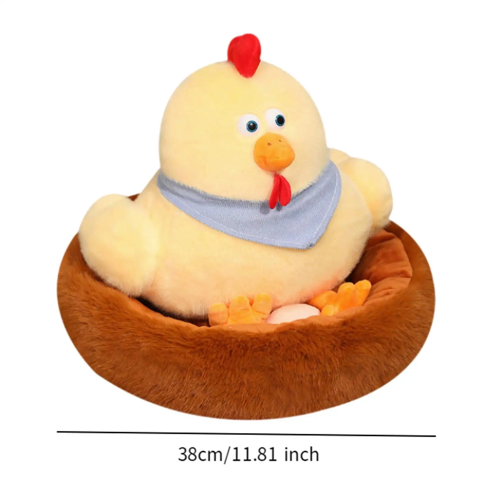 Hühnchen & Nest Plüschset, 12-15" | 30-38 cm