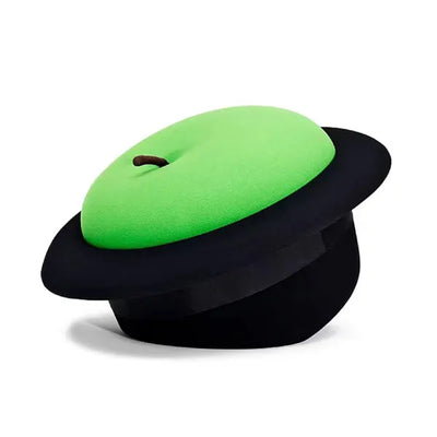 Black Hat & Apple Ottoman | plush furniture | view 10
