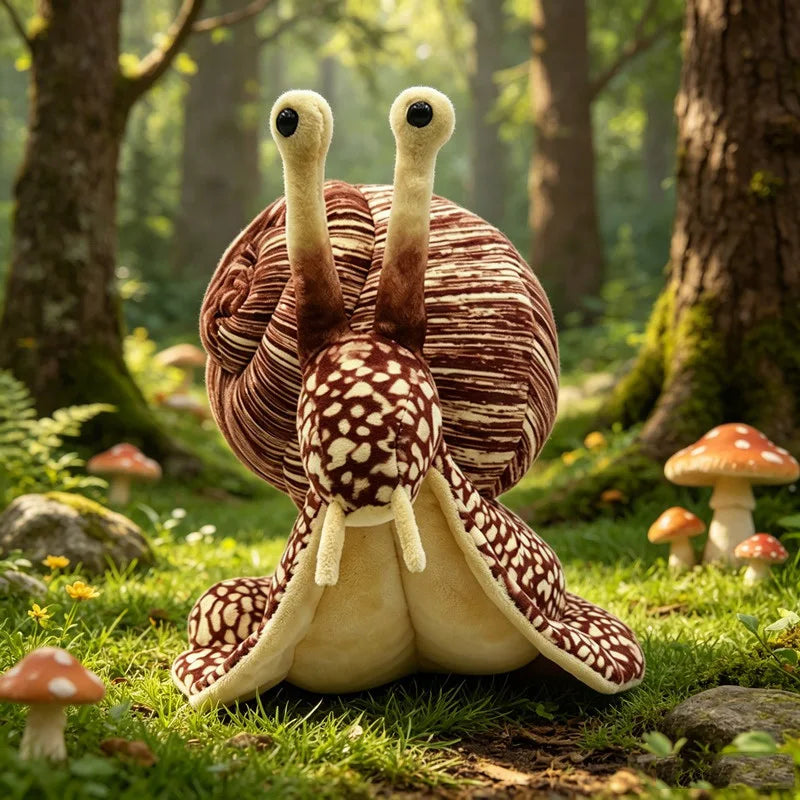 Realistic Snail Plush Toy, 15" | 38 cm