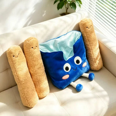 Detachable French Fries Plush Toy – Giant Novelty Fries Pillow, 16" | 40 cm