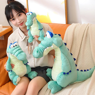 Crocodile en peluche assis, 12-20" | 30-50 cm